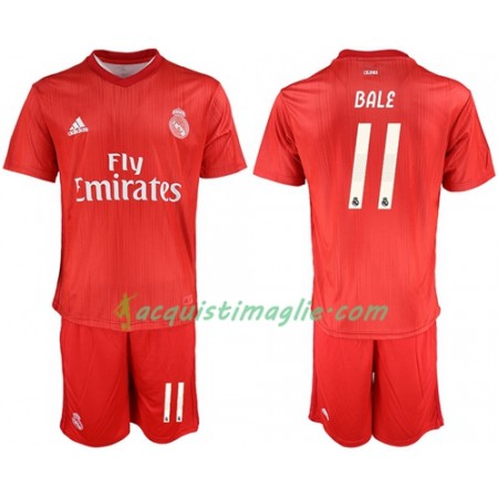 Divisa di Calcio Real Madrid Bale 11 Bambino Terza 2018/2019